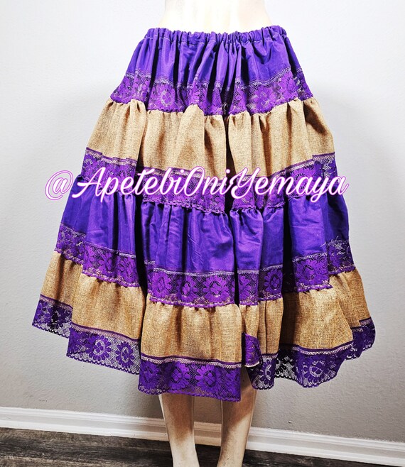 Saco Purple Silk St. Lazaro Azojano Skirt Saya pa… - image 2