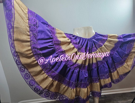 Saco Purple Silk St. Lazaro Azojano Skirt Saya pa… - image 1