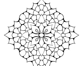 Coloring Page Circles 3 | Etsy