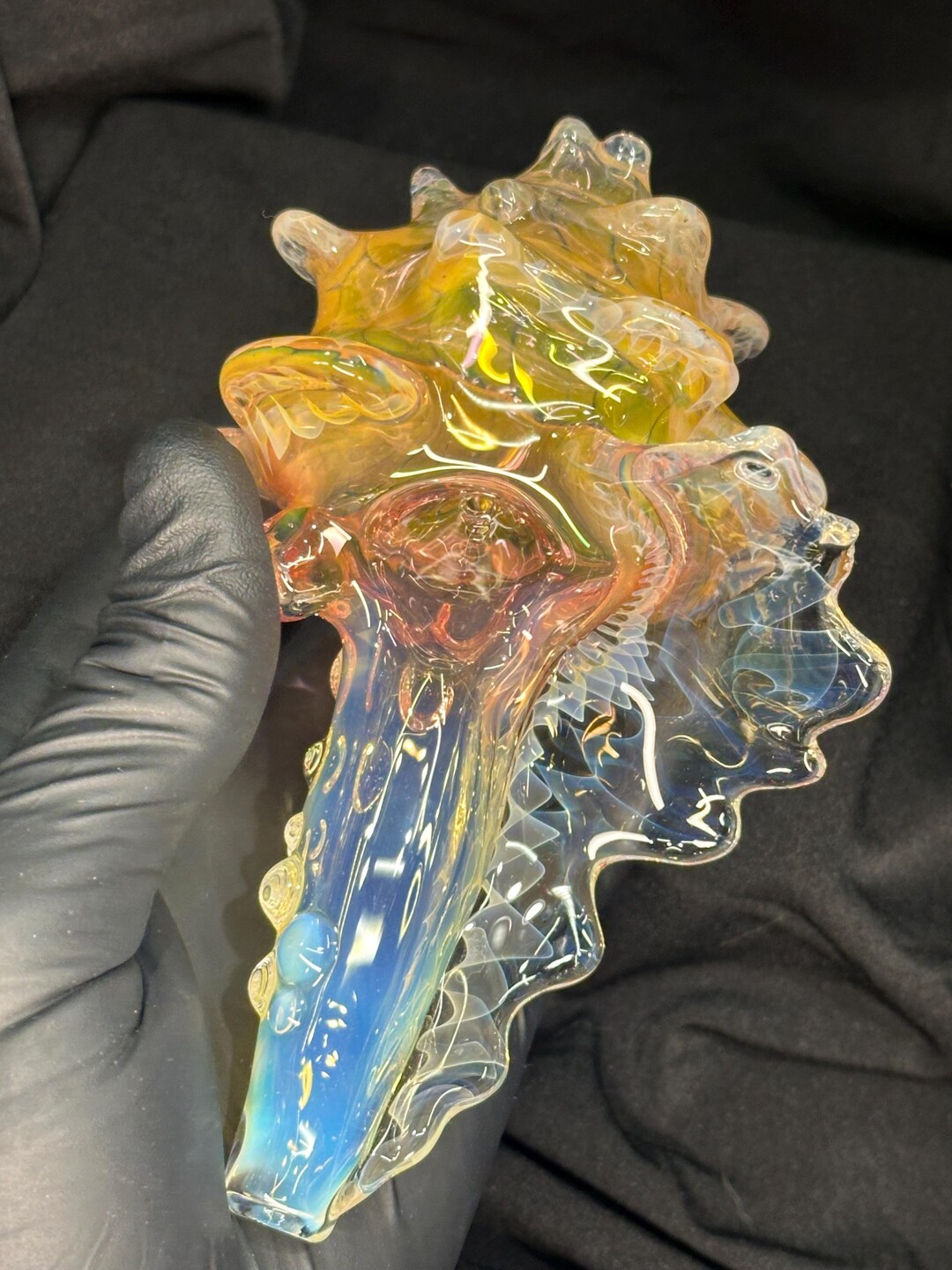 Magic Conch Shell Pipe Blown Glass Conch Shell Pipe Sculpture(21+only) - Etsy