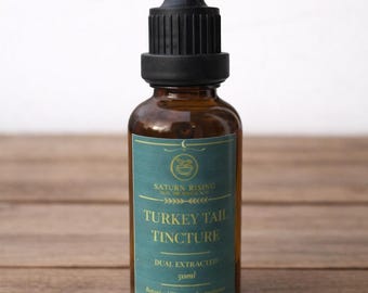 Turkey Tail Tincture • Dual Extracted Mushroom Elixir (50ml)