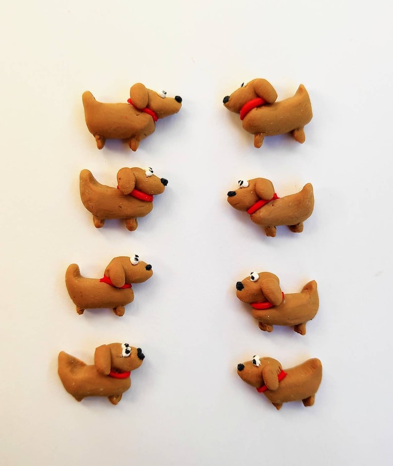 Dog Earrings Sausage Dog Polymer Clay Earrings Sausage Etsy