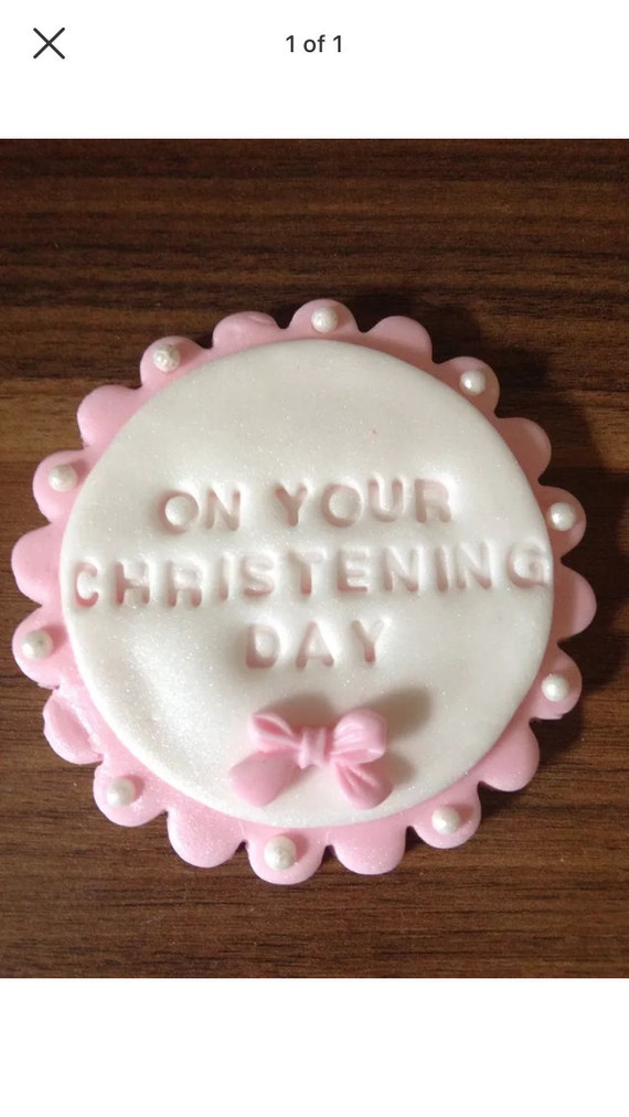 Baby Girl Boy Plaque Cake Topper Decorations Christening Etsy