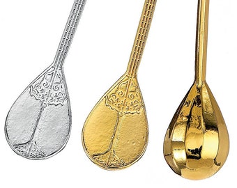 Bouzouki charms Silver or gold finish Size 1.6x6.1 cm