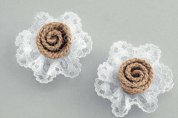 Flower Burlap Lace 10 200 Wedding Supplies Party Decoration Etsy