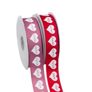 Miłość Greckie życzenia wstążki Gouri Chrzest Ślub Grosgrain 25 mm Opakowanie na szczęście Luksusowe opakowania na prezenty Listy