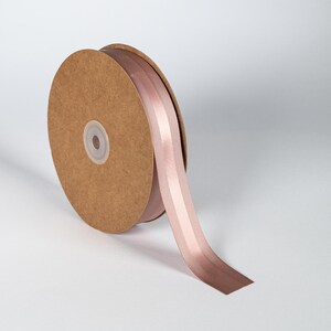 Satinbänder Grosgrain Antik mauve Altrosa Pink Gouri Taufe Hochzeit 25mm 50m Weihnachten Neujahr Luxus Geschenke Paket