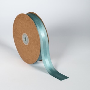 Satinbänder Grosgrain Blau Grau Marine Hellblau Gouri Taufe Hochzeit 25mm 50m Weihnachten Neujahr Luxus Geschenke-Paket Lieferungen