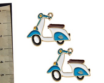 Scooter charms Enamel finish Small size 3.3x2.5