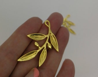 Olive branch charms 20-300 Wedding charms traditional greek gouri Good luck charms New year charms Greek favors supplies Olive wedding