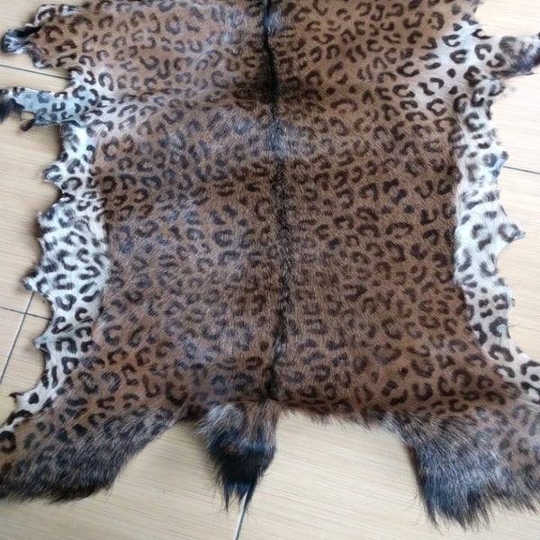 Cheetah Rug Goat Skin  Rug, Fur Pelt  Animal Skin, Pelt ,floor Rug ,Animal Rug