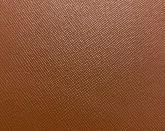 Saffiano Embossed Cowhide Leather Sheet – Crosshatch Texture, DIY Crafts