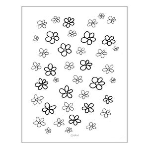 Flower Power!  Flower page to color in -- flowers coloring page