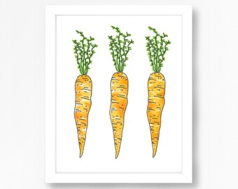 Carrots art print