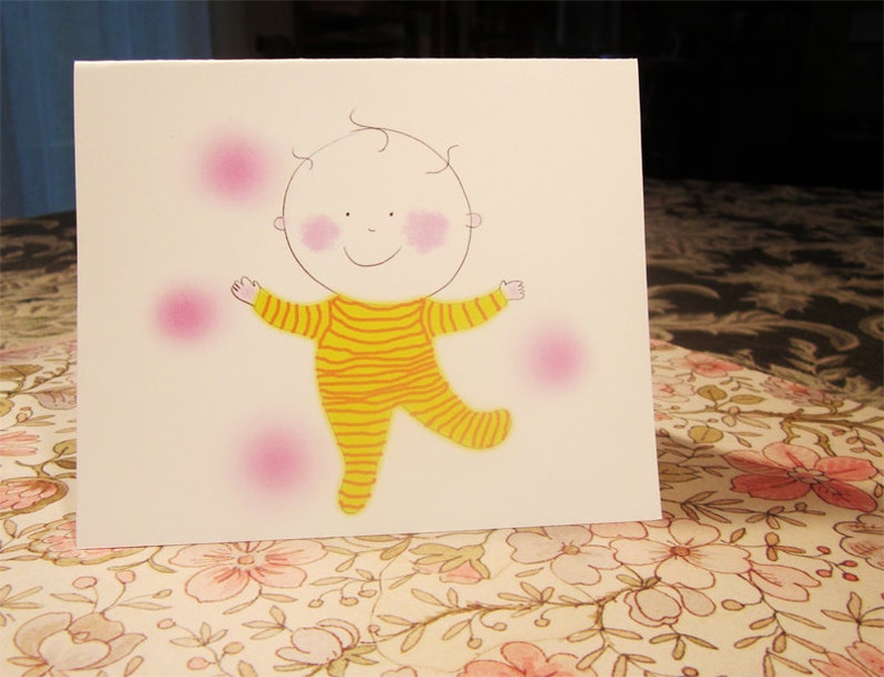 Baby blank note card image 3