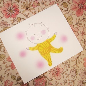 Baby blank note card image 1