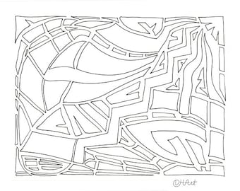 Coloring Page: Line Design