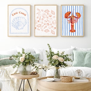 East Coast Digital Download Prints (set of 7) | Coastal aesthetic | old money | Coastal grandma | Coastal cowgirl | wall art | Home Decor
