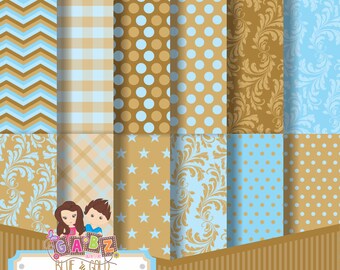 Gabz Background Party Theme Chevron Damask Digital Papers Minnie Mouse Vintage Patterns Decorative