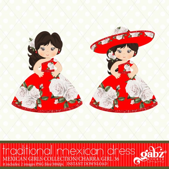 Chica Mexicana Quince Fiestas Dulce Dieciseis Clipart Etsy