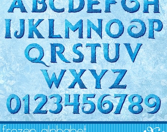 frozen alphabet abc birthday girl numbers princess etsy