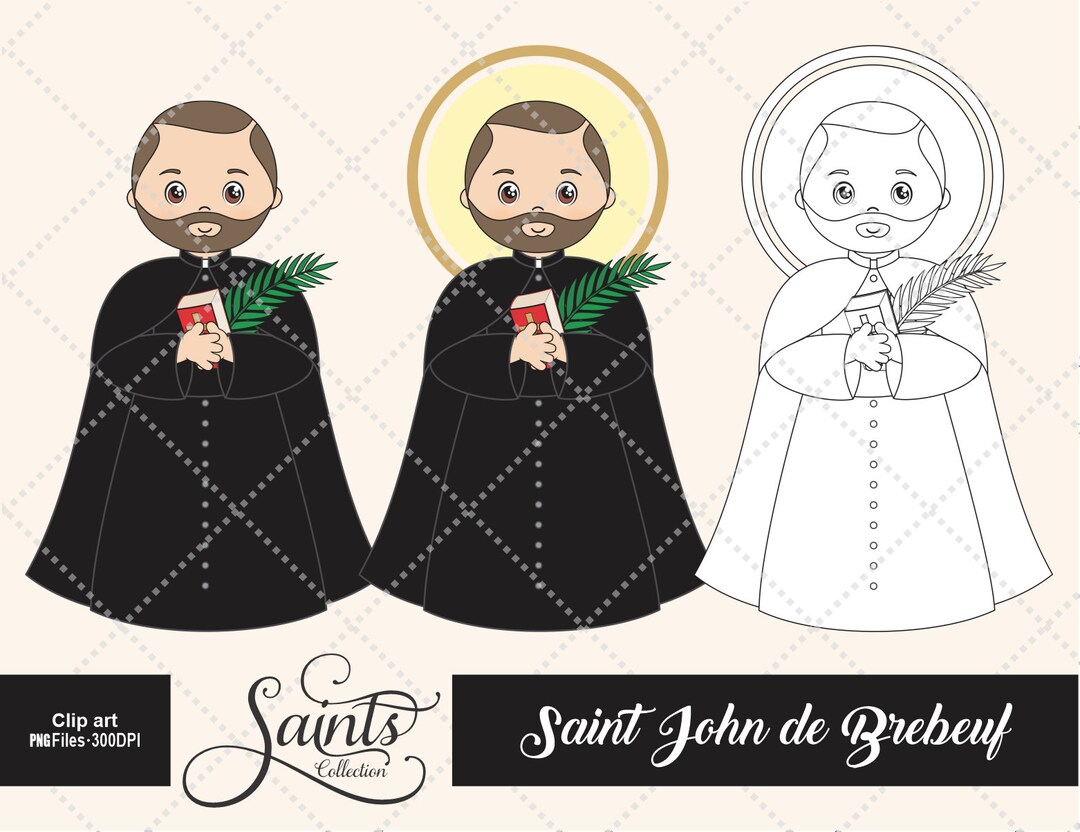 Saint John De Brebeuf Catholic Saint Religious Communion Etsy