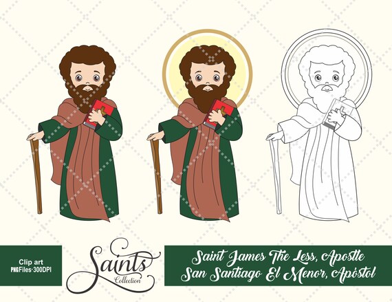 Saint James the Less, Apostle, San Santiago El Menor, Catholic Saint,  Communion, Saint Clipart, Catechesis, Santos, Saints Collection, Gabz - Etsy