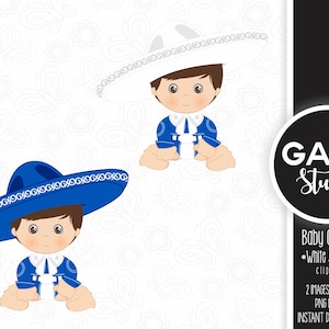 Charro Baby Mexican Folklore Clipart Baptism Aztec Etsy