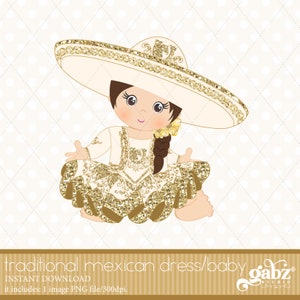 Bebe Charra, Vestido Tradicional Mexicano, Bebe Niña, Charro, Gabz
