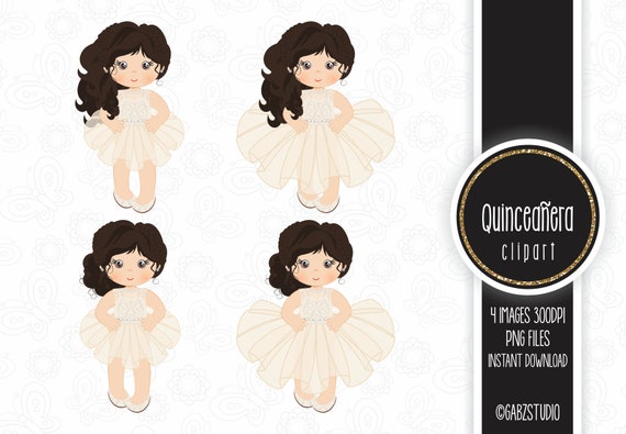 Quinceanera Fifteen Party Sweet Sixteen Clipart Birthday Etsy