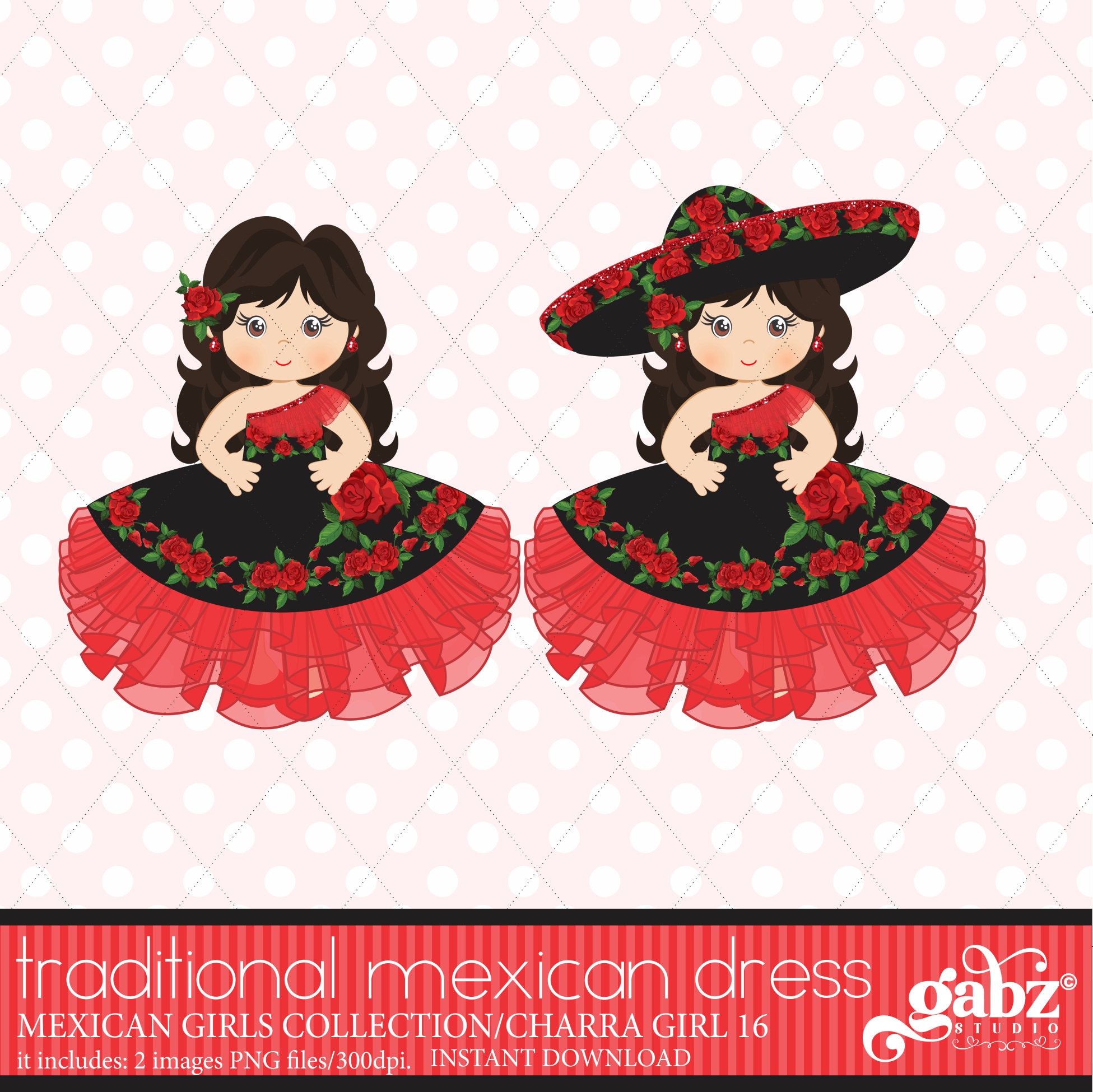 Buy Mexican Girl Fifteen Party Sweet Sixteen Clipart Birthday Online in  India - Etsy