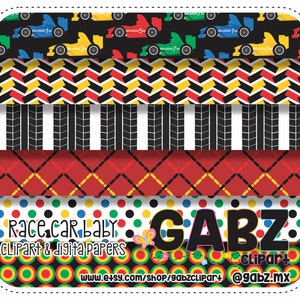 Race Car Baby Digital Papers, Baby Shower, Clipart, Baby Boy, Gabz