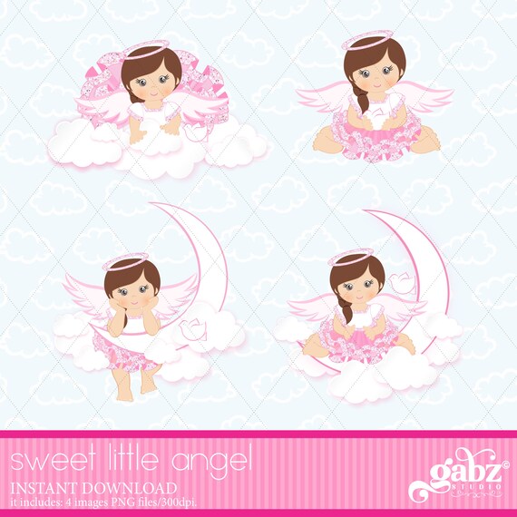 Sweet Little Angel Baby Shower Clipart First Birthday Baby Etsy Sweet Little Angel Baby Shower Clipart First Birthday Baby Etsy