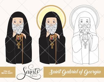 Saint Cono, katholischer Heiliger, religiös, Heiliger Clipart, Digital Stamp, Catechese, Santos, Heilige Sammlung, Gabz