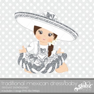 Bebe Charra, Vestido Tradicional Mexicano, Bebe Niña, Charro, Gabz