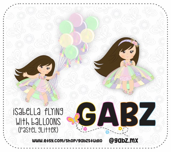 Isabella Fliegen Mit Luftballons Pastell Glitter Tutu Etsy