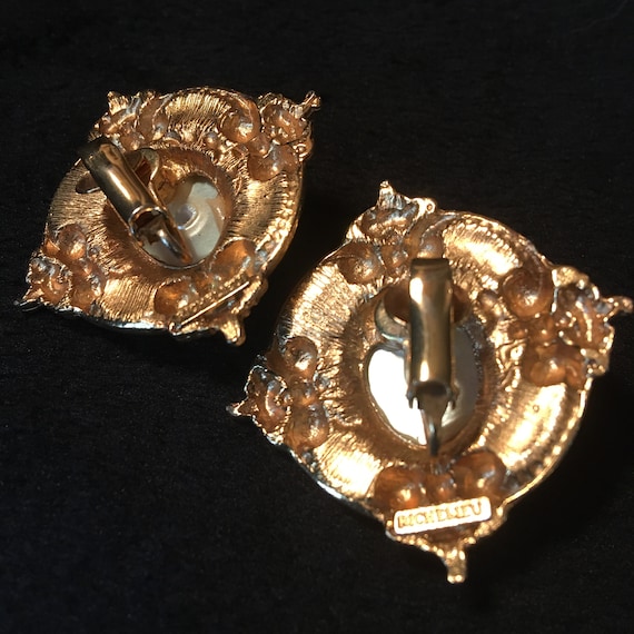 Vintage Clip On Richelieu Earrings Of The 1980's.… - image 2