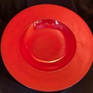 Vintage Waechtersbach 13&quot; Large Red Salad Bowl. Made In West Germany.