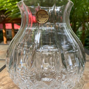 Cristal De France Garanti Plus De 24% De Plomb Vase.  Home Decor. Wedding Or Housewarming Gift.