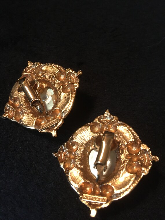 Vintage Clip On Richelieu Earrings Of The 1980's.… - image 3