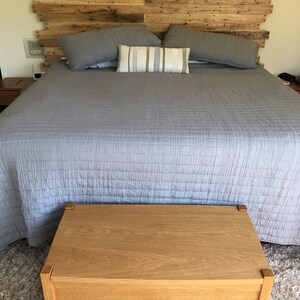 Pallet Wood Headboard Rustic/Industrial Repurpose, Reuse, Recycle. Each one is unique STAGGERED EDGES image 5