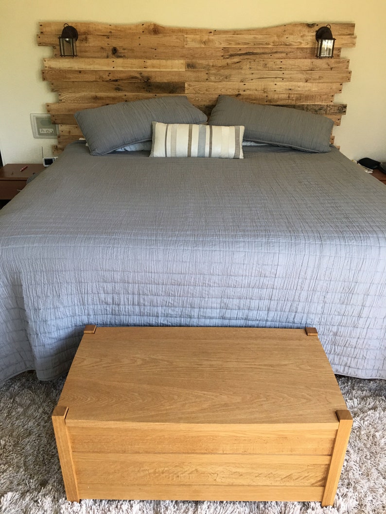 Pallet Wood Headboard Rustic/Industrial Repurpose, Reuse, Recycle. Each one is unique STAGGERED EDGES image 5