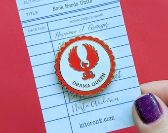 Phoenix Drama Queen Emaille Pin - Bookish Geek Chic