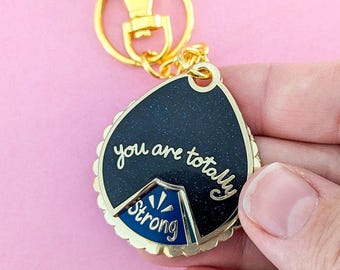 Positive Affirmation Spinner Keychain: Self Care Fidget