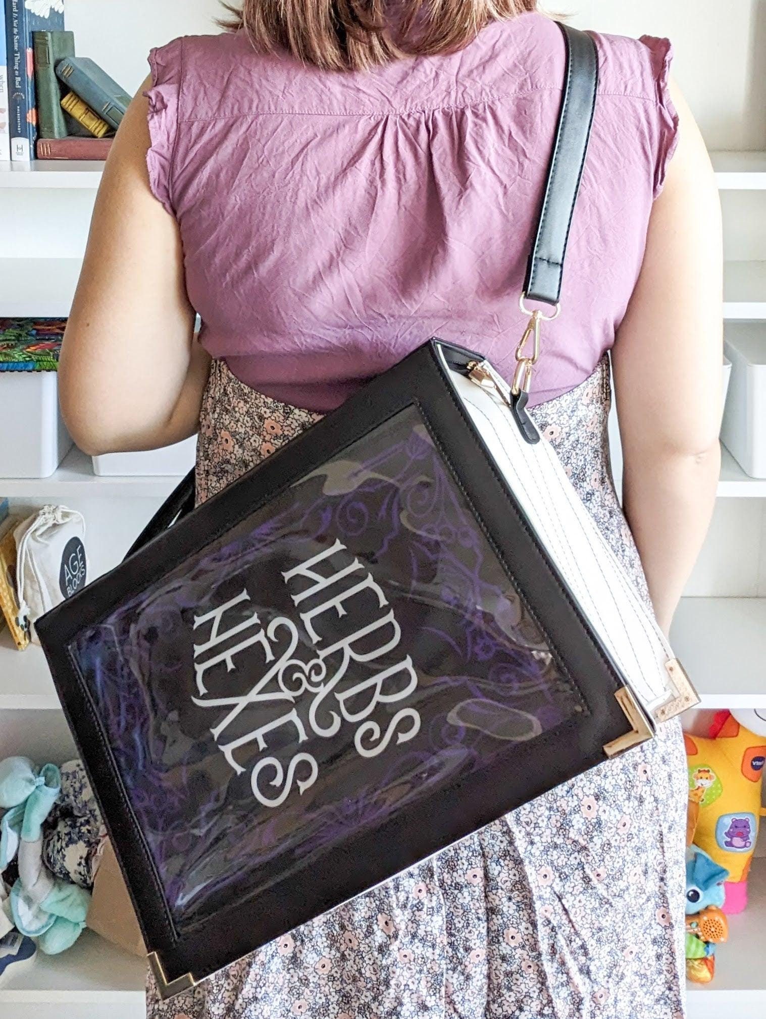 Witchy black women’s ITA backpack Witchy Black Bookish Ita Bag – Rainbow Space Unicorn main image 2