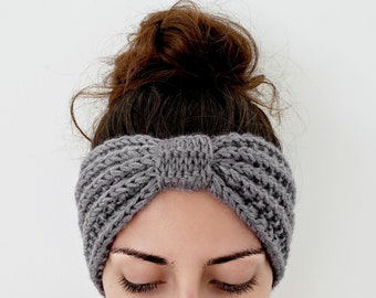 Seeded Rib Knit Headband Pattern: Turban Ear Warmer (PDF Pattern)