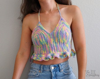 Crochet Ruffle Top Pattern: Sweet Treat Design (PDF Pattern)