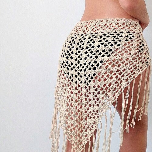 Crochet Beach Skirt Cover Up Boho Falda Mini PATTERN Etsy
