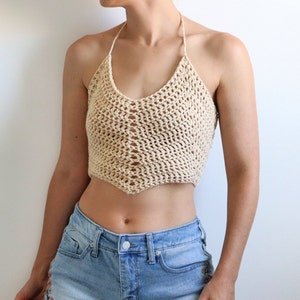 Easy Crochet Crop Top Pattern: Beginner Friendly Boho Halter (PDF Pattern)