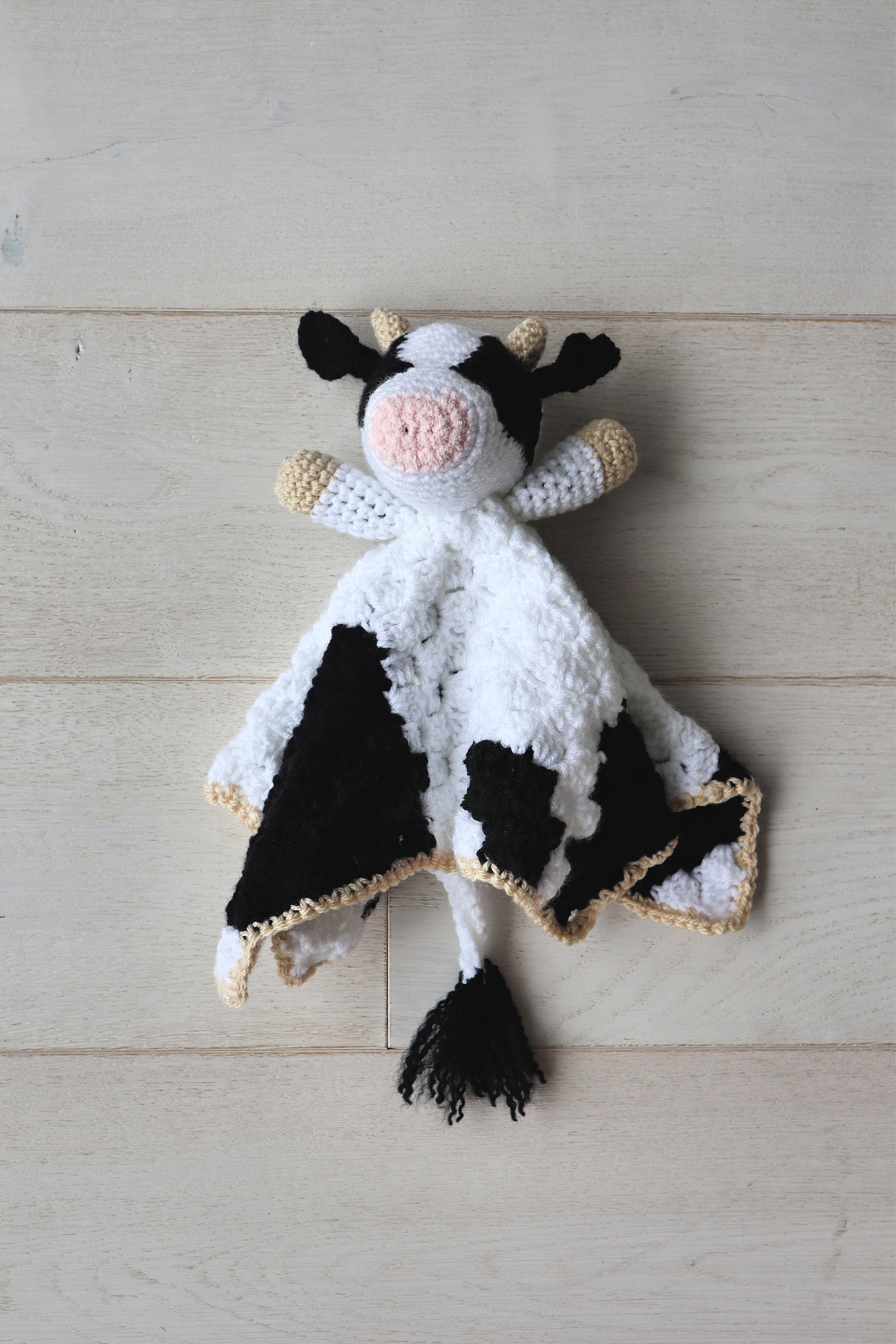Bessie the Cow Lovey Crochet Pattern